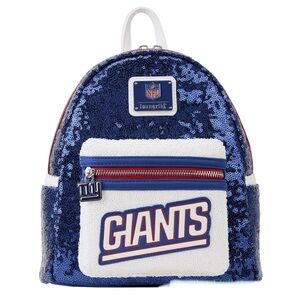NWT Loungefly NFL New York Giants Sequin Mini Backpack